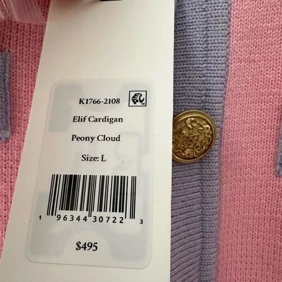 LoveShackFancy Pink and Lavender Cardigan - Picture 7 of 7